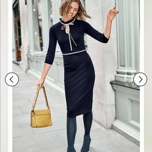 Boden Layla Ponte Dress - Navy